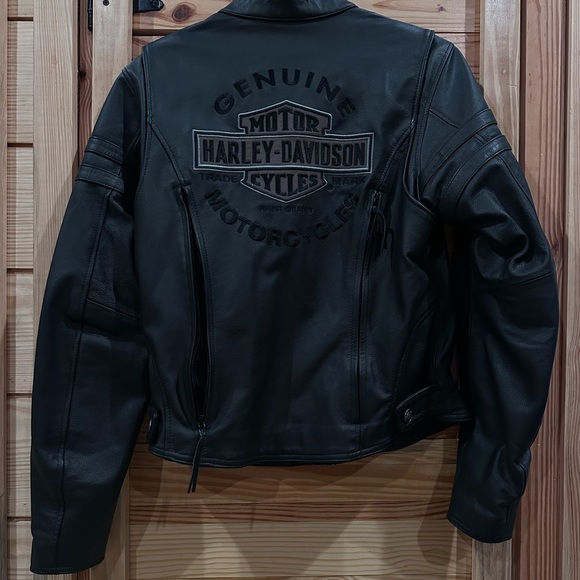 NWOT Harley-Davidson Black Genuine Leather Miss Enthusiast Jacket - Picture 9 of 11